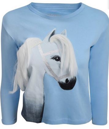 T-Shirt Pony Stella - weißes Pony weiße Mähne