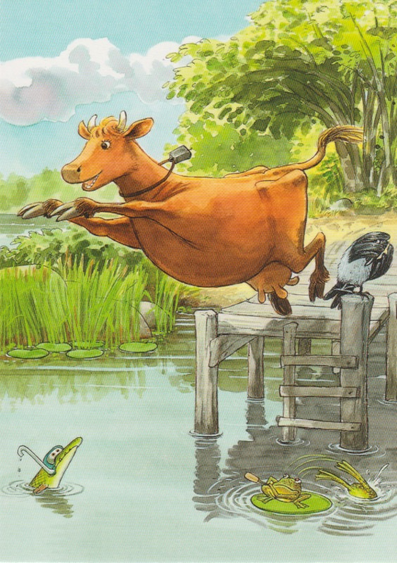 Postkarte - Kuh