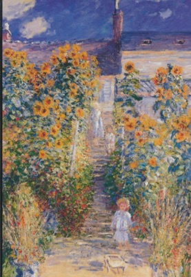 Kunstkarte - Claude Monet - Der Garten des Künstlers